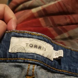 torrid Jeans - Distressed lighter/medium wash jeans torrid Jeans - Distressed lighter/medium wash jeans